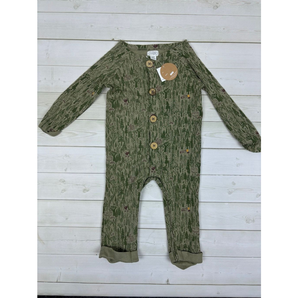 Mudpie Forest Baby Bodysuit, 9-12 months, NTW